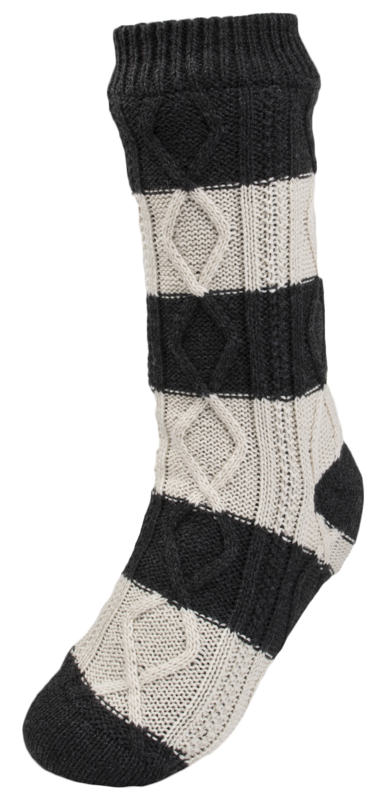 Mens Cosy Slipper Socks Warm Lined Knitted Bed Socks Booties Xmas Gift